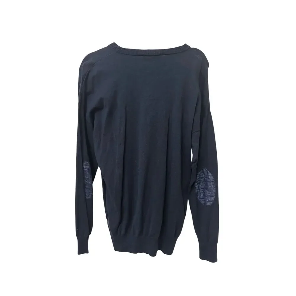 AMI ALEXANDRE MATTIUSI Linen‎ Blend Elbow Patch Sweater X-Large NEW NWOT
